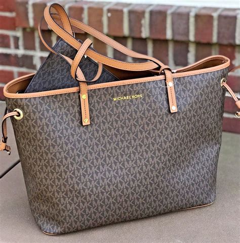 michael kors bags with big hardware|Michael Kors large shopper tote.